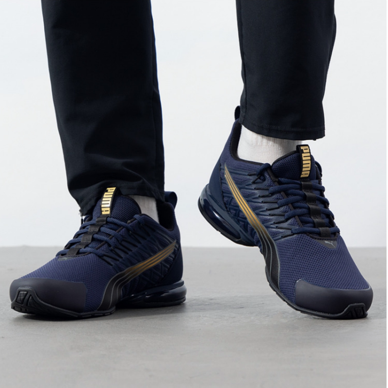 Puma Voltaic Evo Wear-Resistant, Shock-Absorbing, Non-Slip, Lightweight, Breathable Mesh Artificial Leather Running Shoes