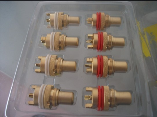 Pure copper sand plated gold RCA socket lotus socket