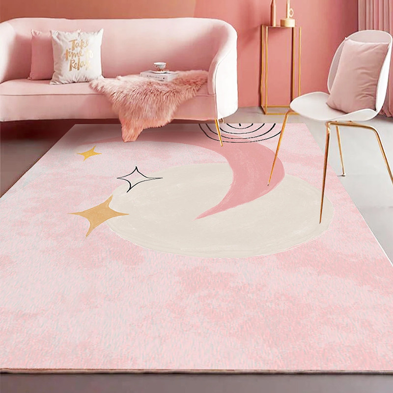 ins wind princess rug rug bedroom with less feminine net red living room tea table Nordic cute children's room mat bedside blanket