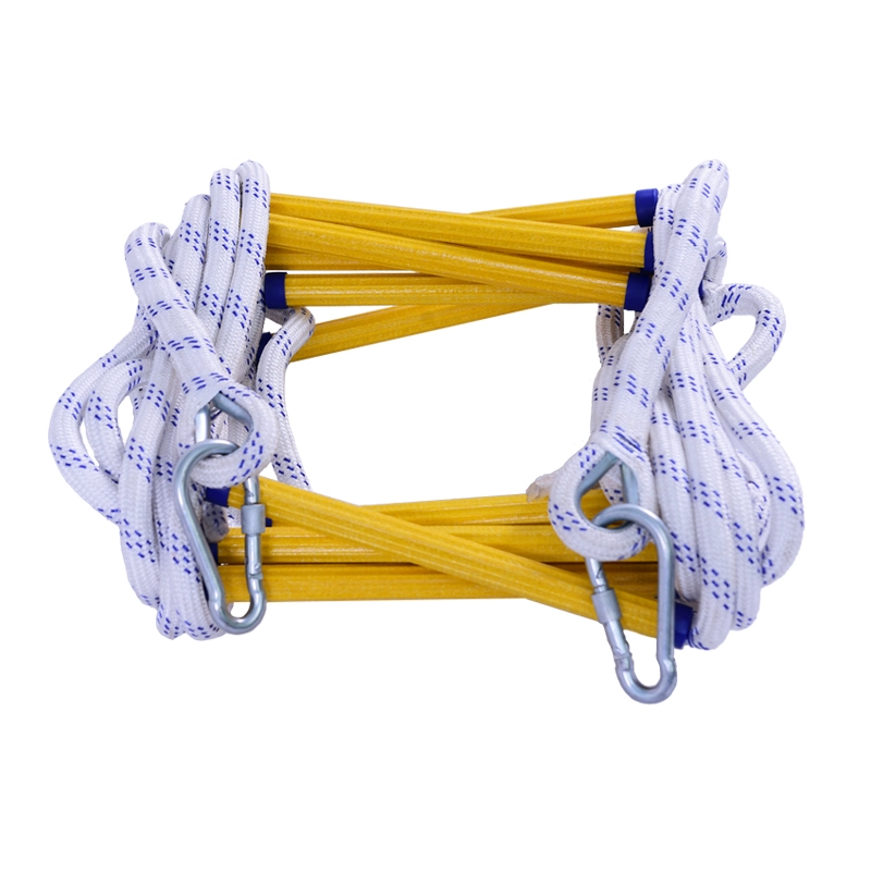 Thang mềm gia đình thang thoát hiểm hộ gia đình mẫu giáo dây thang leo thang dây nylon mềm chiều dài thang có thể được tùy chỉnh dây thoát hiểm chung cư thang dây thoát hiểm nhà cao tầng