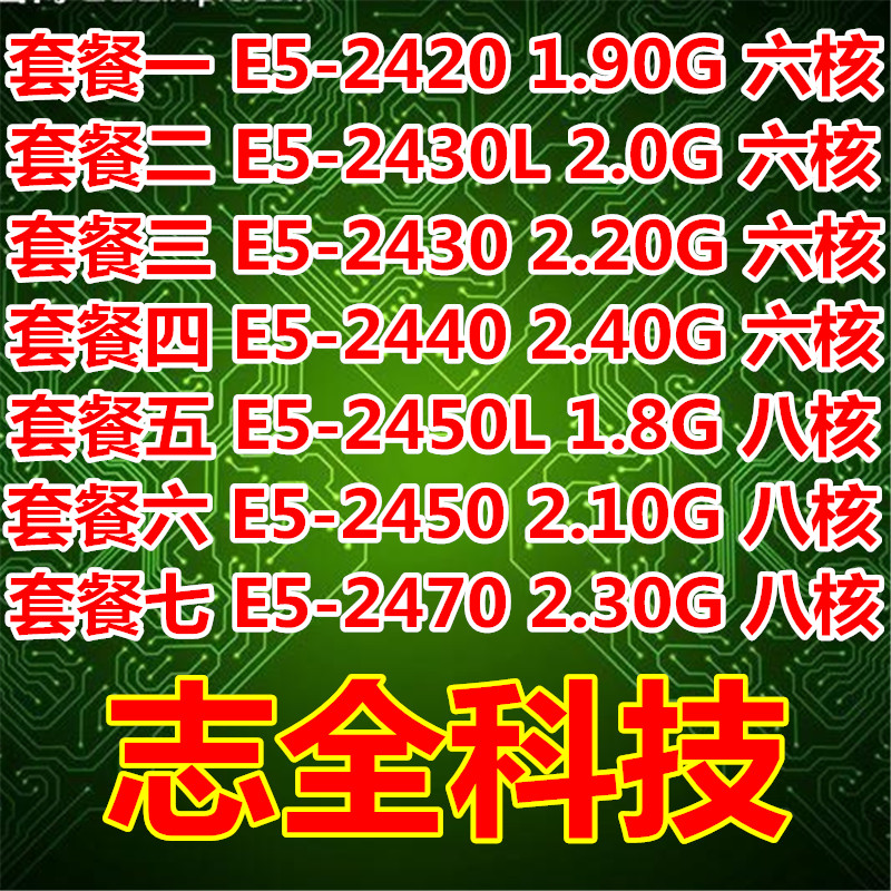 Intel E5-2430 CPU has E5-2420 2440 2450 2450L 2470 official version scattered pieces