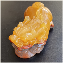 Huanglong Jade Faucet Pixiu Ice Seed Golden Sand Chicken Oil Emperor Huang Lucky Pendant Handle Piece Men and Women Styles with Certificate