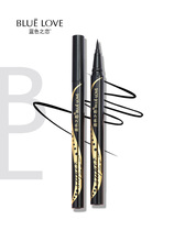 Blue love liquid eyeliner female waterproof sweatproof no stain no decolorization long-lasting beginner eyeliner Brown