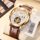Подлинные 2025 новые часы Nishan watch, мужские механические часы, автоматические светящиеся кожаные модные полые брендовые мужские часы mini 1