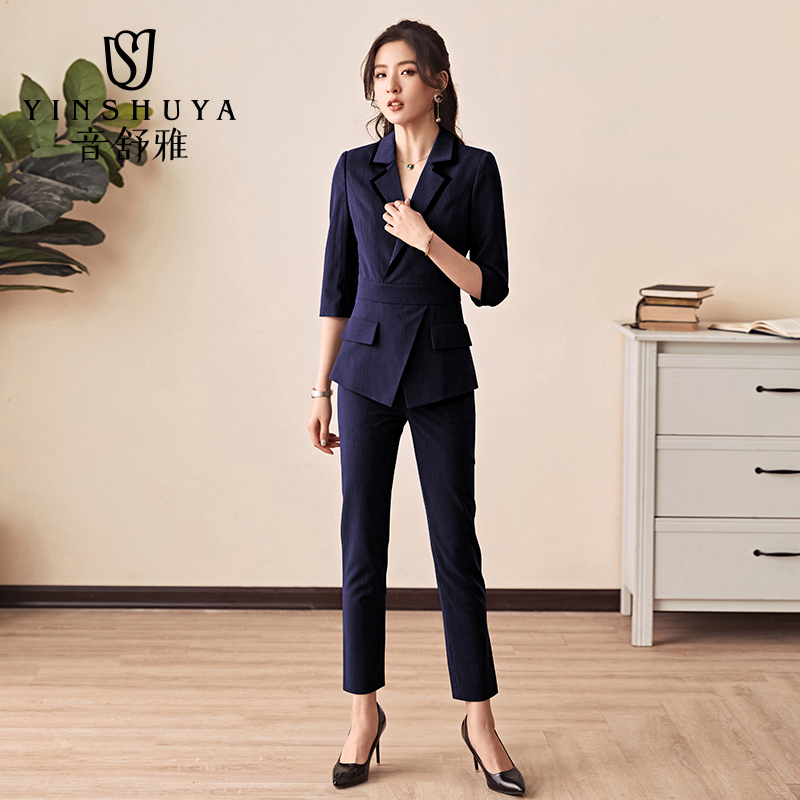 mặc chuyên nghiệp 2020 mới thời trang nữ tính váy làm đẹp khách sạn workclothes phù hợp với phù hợp với phiên bản Hàn Quốc