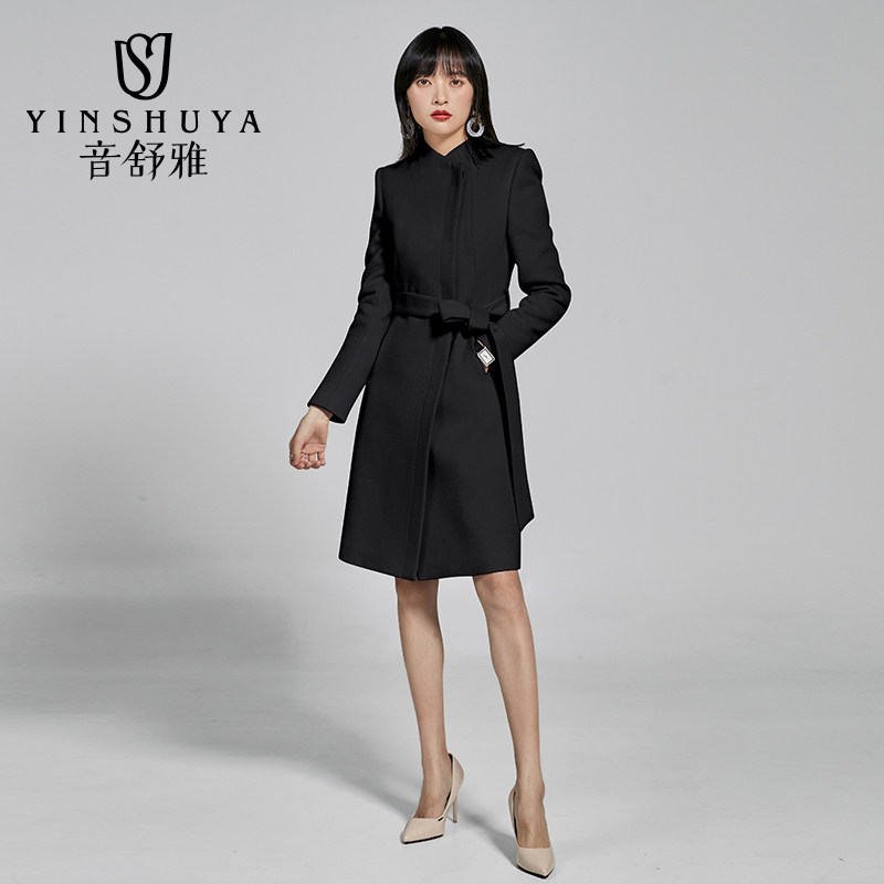 Gross jacket woman 2021 autumn and winter fashion temperament black workplace business is loaded with professional fur coat workwear