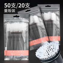 50 gel pen refill refill 0 5mm full needle tube head black water pen carbon pen signature pen refill wholesale