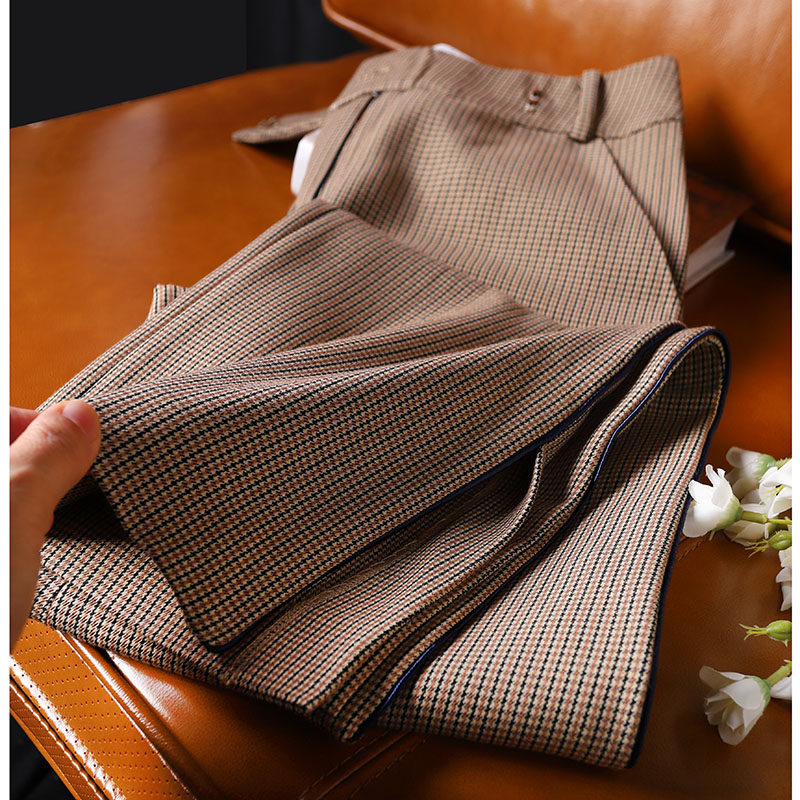 Retro wind ~ light extravagant and noble buckle slim fit children straight pants casual long pants 69459