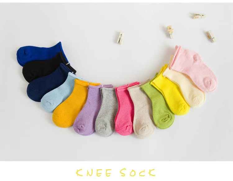 Vớ cotton cho bé mùa xuân và vớ mùa thu cho bé trai và bé gái 1-3-5-7-9-12 tuổi Matsutake phiên bản tiếng Hàn