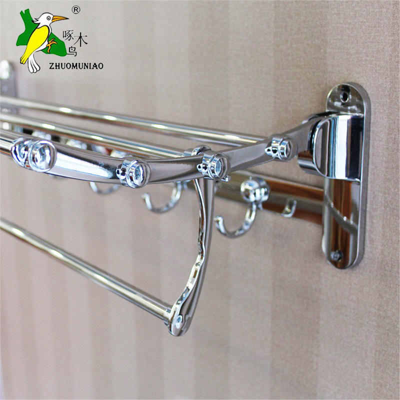 Woodpecker Towel Rack Stainless Steel Bath Towel Rack Bathroom Storage Rack Bathroom Hardware Accessories