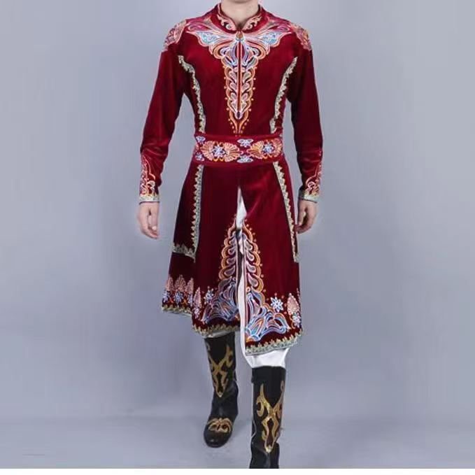 New Xinjiang Dance Costumes, Uyghur Men's Clothing, Handsome Jackets, Stage Performance Ethnic Style Costumes New Xinjiang Dance Costumes, Uyghur Men's Clothing, Handsome Jackets, Stage Performance Ethnic Style Costumes