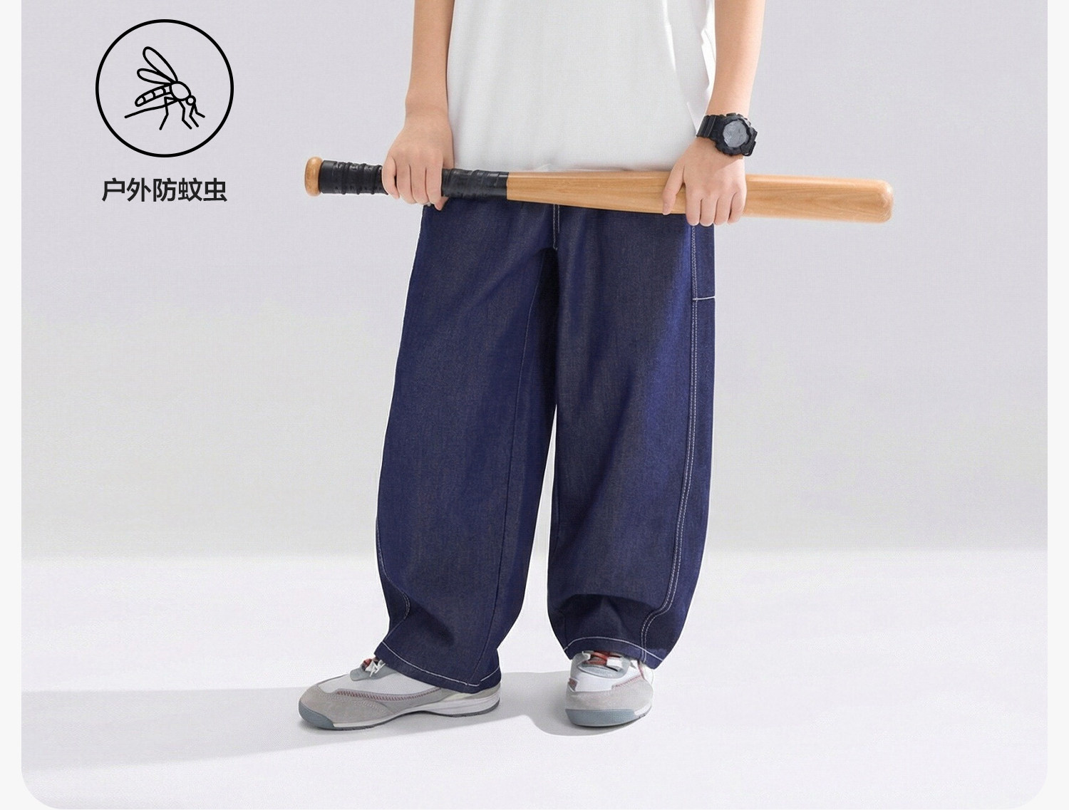 左西童装男童裤子夏季薄款儿童凉感天丝牛仔裤2026新款大童防蚊裤 — 16