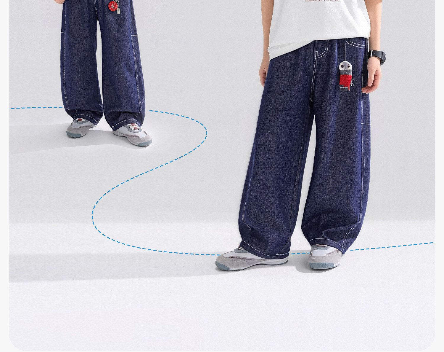 Zuoxi Children's Clothing Boys' Pants Summer Thin Children's Cool Tencel Jeans 2026 New Model Big Kids Anti-Mosquito Pants — 27