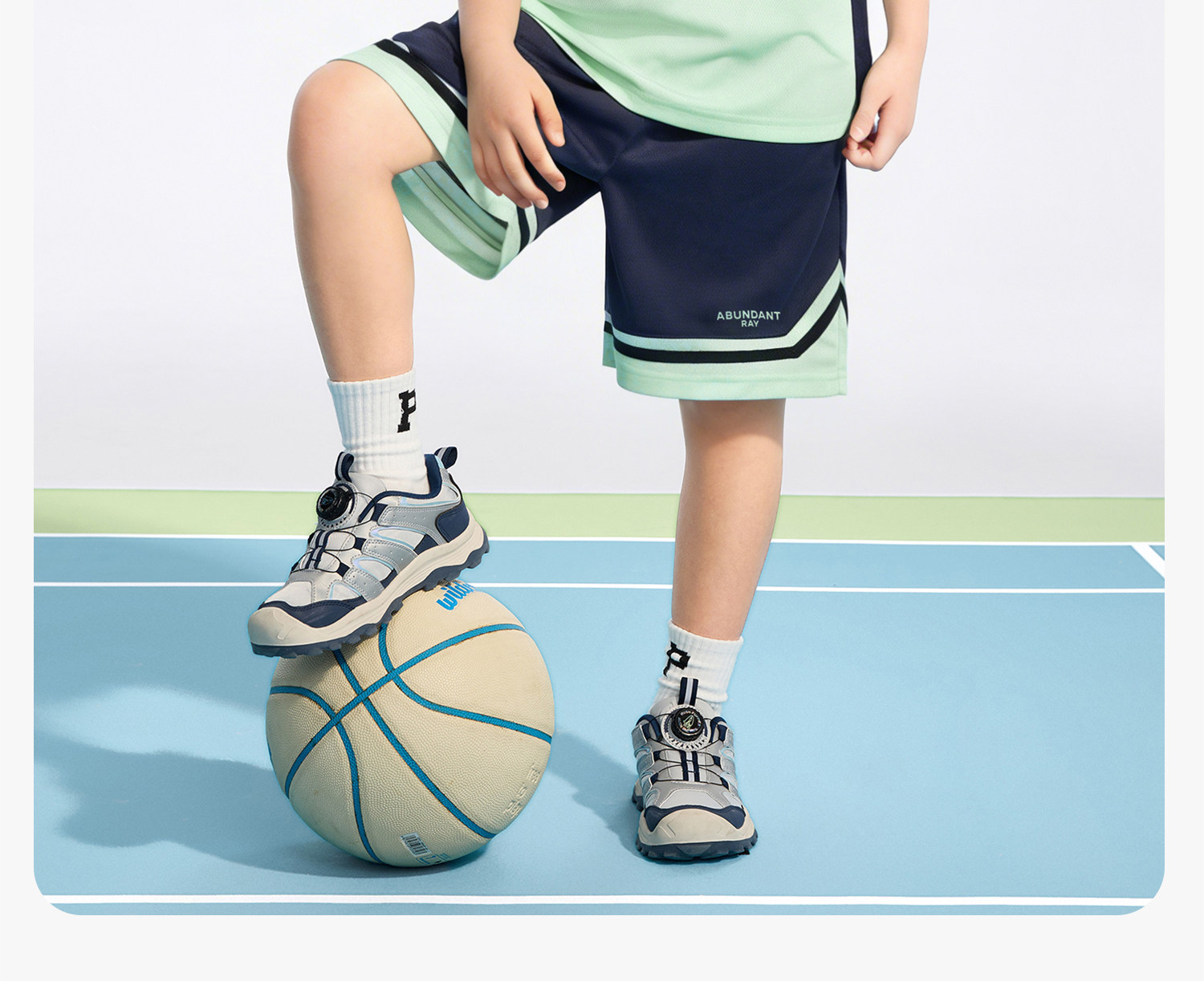 左西童装男童套装夏季速干运动短袖2026新款儿童篮球服两件套夏装 — 47
