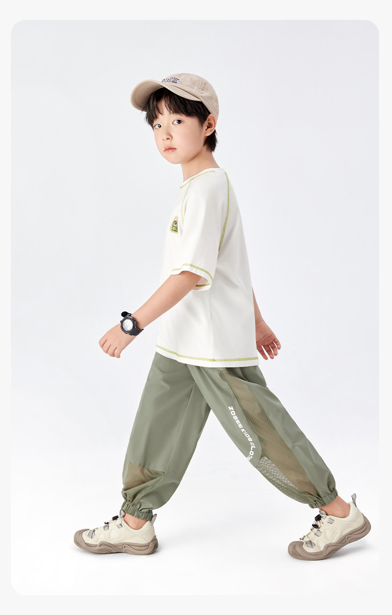 Zuoxi Children's Clothing Boys' Anti-Mosquito Pants Children's Trousers Summer Thin Quick-Dry Sports Pants 2026 New Model Big Kids Long Pants — 87