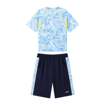 Zuoxi childrens clothing boys summer suit childrens sports quick-drying short-sleeved shorts summer 2024 new boys two pieces