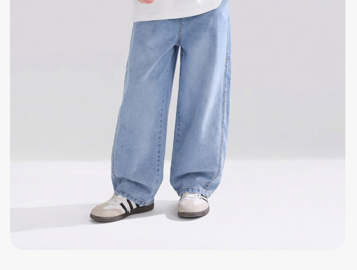 Zuoxi Children's Clothing Boys' Pants Summer Thin Children's Cool Tencel Jeans 2026 New Model Big Kids Anti-Mosquito Pants — 56