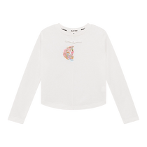 Zuoxi childrens clothing girls new Chinese style T-shirt long sleeve pure cotton 2024 new childrens autumn clothing girls autumn tops trendy
