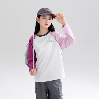 Zuoxi Children's Clothing Girls' Short Sleeve T-Shirt Summer Class a Top 2026 New Model for Girls and Older Children Cool Ice T-Shirt — 3