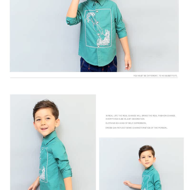 Chemise garcon à manche longue - Ref 2082327 Image 32