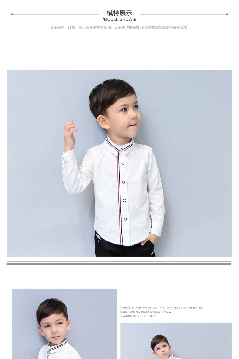 Chemise garcon à manche longue - Ref 2082323 Image 30