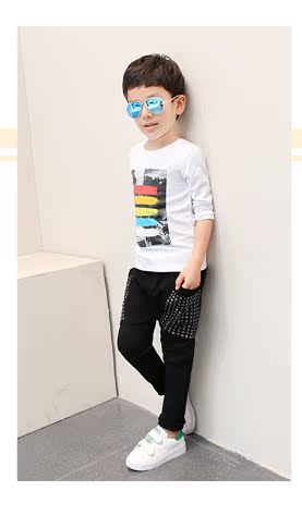 Pantalon garcon ZK161058 en coton - Ref 2054442 Image 42