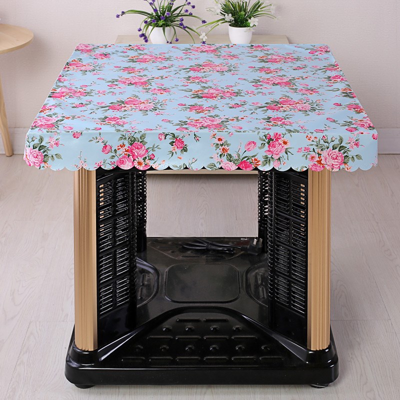 Heating electric stove tablecloth cover Waterproof oil-proof and anti-scalding cover Rectangular European transparent household living room stove cover