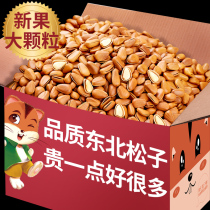 New Cargo Northeast Pine Nuts 500g T Grade Large Grain Original Taste Opening Hand Exfoliating Red Pine Pregnant Women Snacks Nuts Wholesale