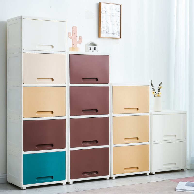 45 wide flip storage cabinet children's toy storage cabinet baby simple wardrobe plastic shoe cabinet bedroom bedside table