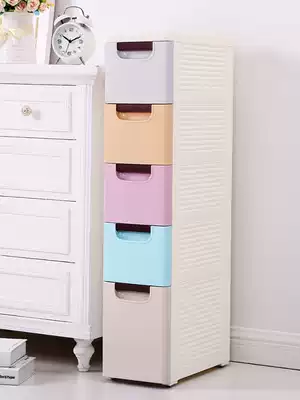 20 30cm Crevice storage cabinet Plastic drawer-type finishing cabinet Bed head home powder room Kitchen storage cabinet