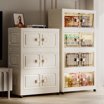 Large folding double-door storage cabinet storage cabinet household childrens wardrobe baby toy storage box installation-free
