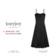 JOEYJOY black suspender skirt women's new summer temperament slim long skirt fashionable waist dress