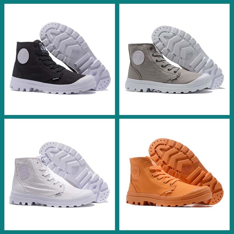 Женская обувь PALLADIUM; бренд tide; парусиновая обувь с высоким берцем; мужские повседневные кроссовки Paladin; ботинки Martin; военная тренировочная походная обувь Изображение 1
