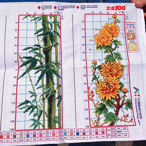 Cross Stitch Pure ручной работы финишировала Meilan Bamboo Chrysanthemum четыре джентльмены с четырьмя ежедневными живописью