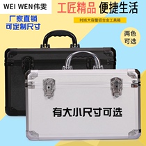 Aluminum Alloy Hardware Repair Work Tool Box Separator Multipurpose Aluminum Packing Box Hand Lock Code Case Sample Instrument Box