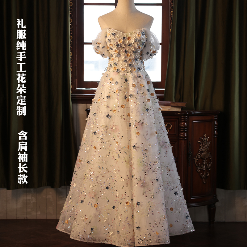  XS+Long dress [Floral] Contains removable rotator sleeves 52279   + $15.71 