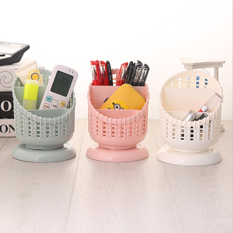 Remote control desktop pen holder containing box book room desk Cosmetics Mouth Red Brow Divided Compartment Student Dormitory