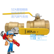 Beize brass ball valve SZA600 steam valve 4 points 6 points water heater ball valve Water meter natural gas valve import