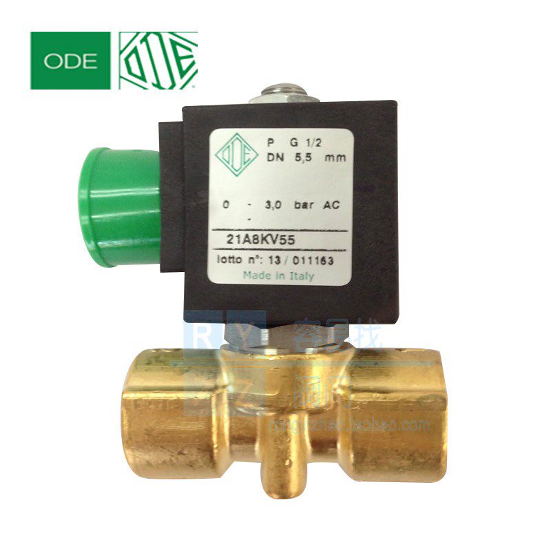 Italian ODE two normally closed solenoid valve imported 21A8KV55 caliber 4 minutes DN15 1 2