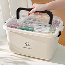 药箱家庭装家用多层药物药品小急救箱收纳盒大容量分格药盒医疗箱