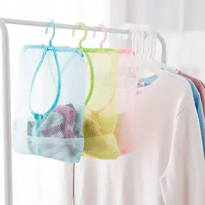 Hanging wardrobe Hanging underwear storage net bag Drying clothespin wardrobe Kitchen bathroom wall hanging multi-purpose hanging bag