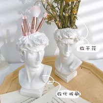 insect makeup brush collection bucket creative student retro sculpture pen tube contain box desktop vase decoration pendant