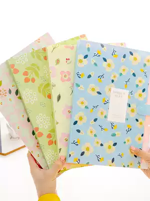 Creative fresh 5-grid folder multi-card package student test paper package Folder file package multi-layer storage test paper folder