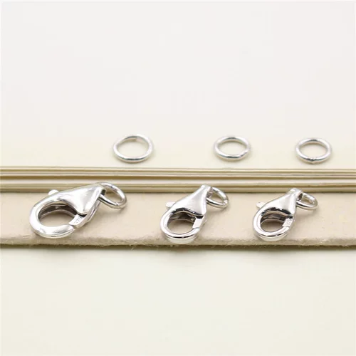 S925, серебряный браслет, платиновые золотые аксессуары ручной работы, серебро 925 пробы, DIY