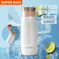 Supoir Insulation Cup Lady High Face Value 316 Stainless Steel Boys Upscale Water Glass Small Portable New