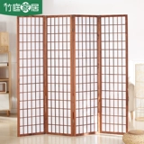 Японский стиль экрана экрана с твердым деревом отеля гостиная гостиная.