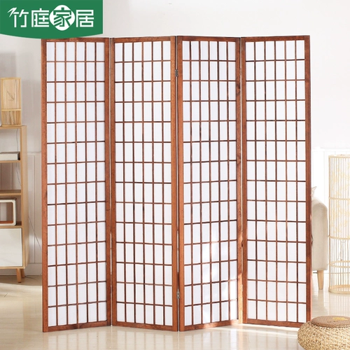 Японский стиль экрана экрана с твердым деревом отеля гостиная гостиная.