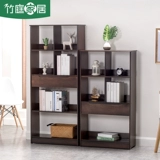 竹庭 Многослойная книжная полка из натурального дерева, современный и минималистичный книжный шкаф, коробочка для хранения