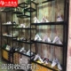 Kệ kệ phòng khách nhà gỗ rắn cửa hàng kệ trưng bày giày cửa hàng giày giá túi cửa sổ hiển thị giá - Kệ / Tủ trưng bày kệ trưng bày giày