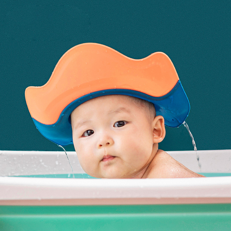 Baby shampoo cap adjustable small child baby shampoo bath deity Waterproof Ear Child Wash head bath cap